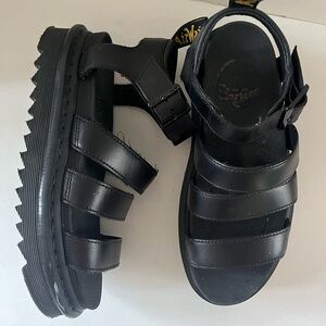 Doc Marten’s Sandals Blaire Black 3 strap size 7